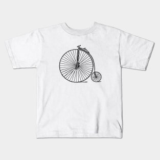 Penny Farthing Unicycle Kids T-Shirt